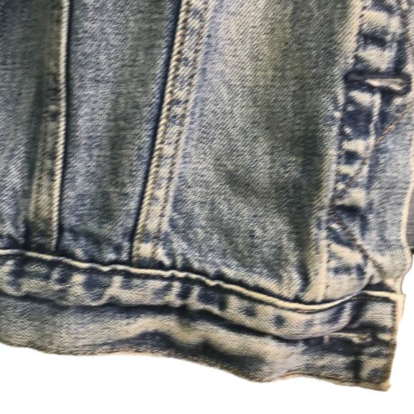 Gap 1969 Jeans Jacket Womens Size L Blue Denim Cotton Button Up Collar - Picture 9 of 13